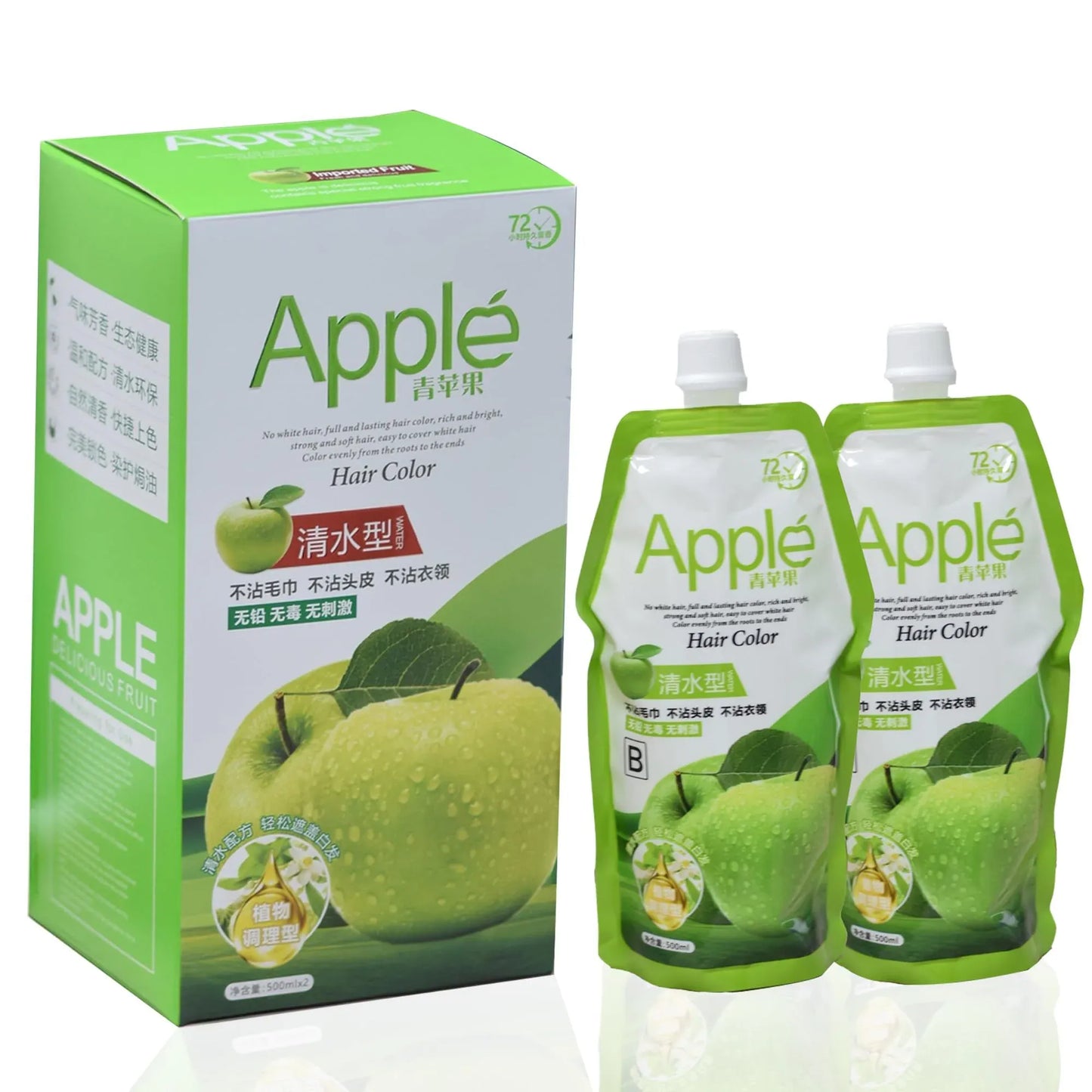 Apple Hair color (No effect on skin)