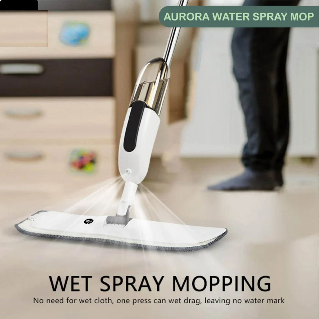 Homezy™ Spray Mop with Refillable Bottle and Pro-Microfiber Mop