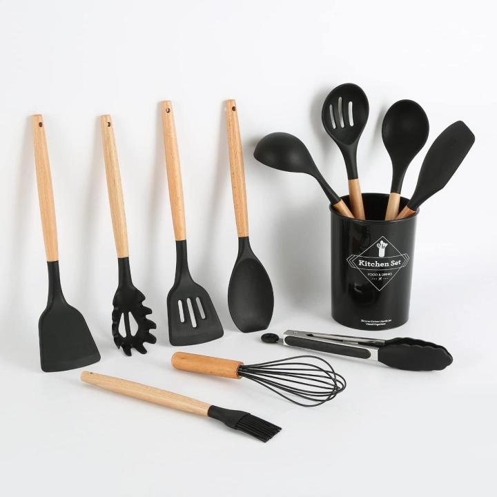 12 pcs Silicone Cooking Utensils Set With Stand