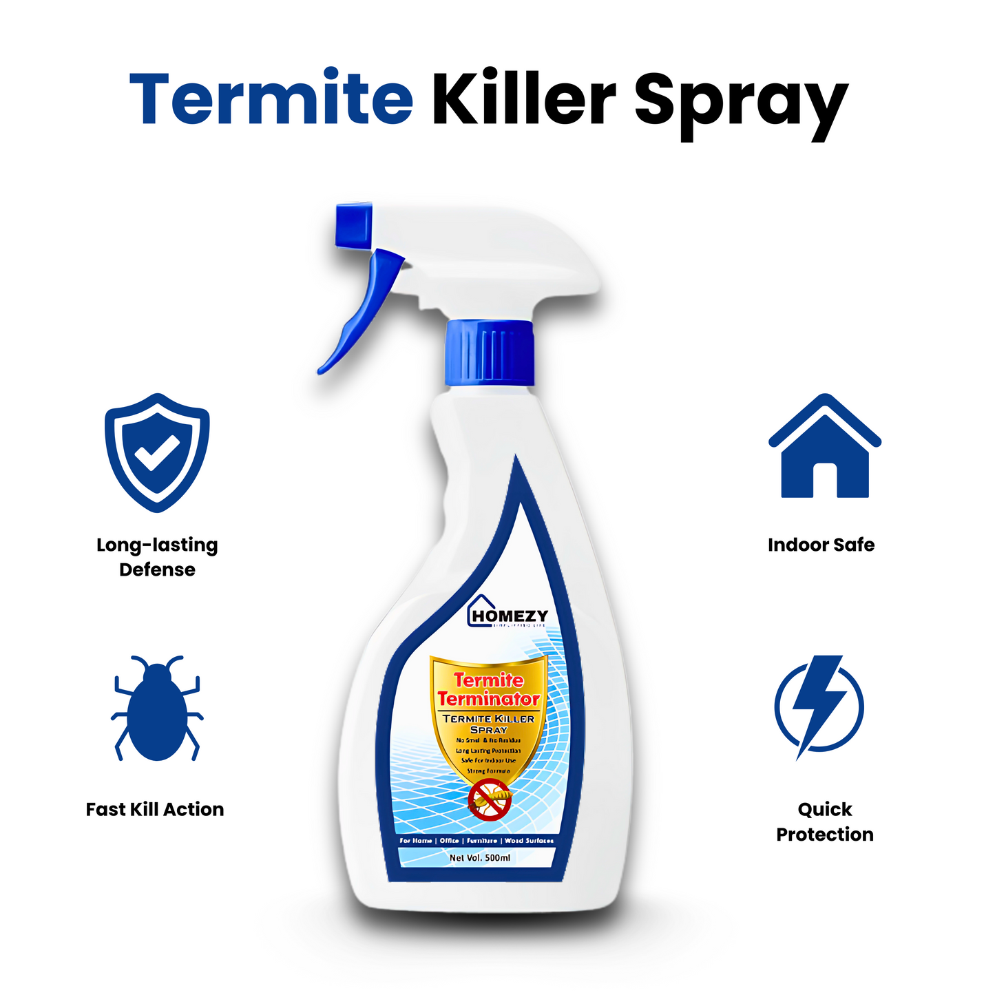 Termite Terminator - Smell Free Termite Killer Spray (Free Gloves)
