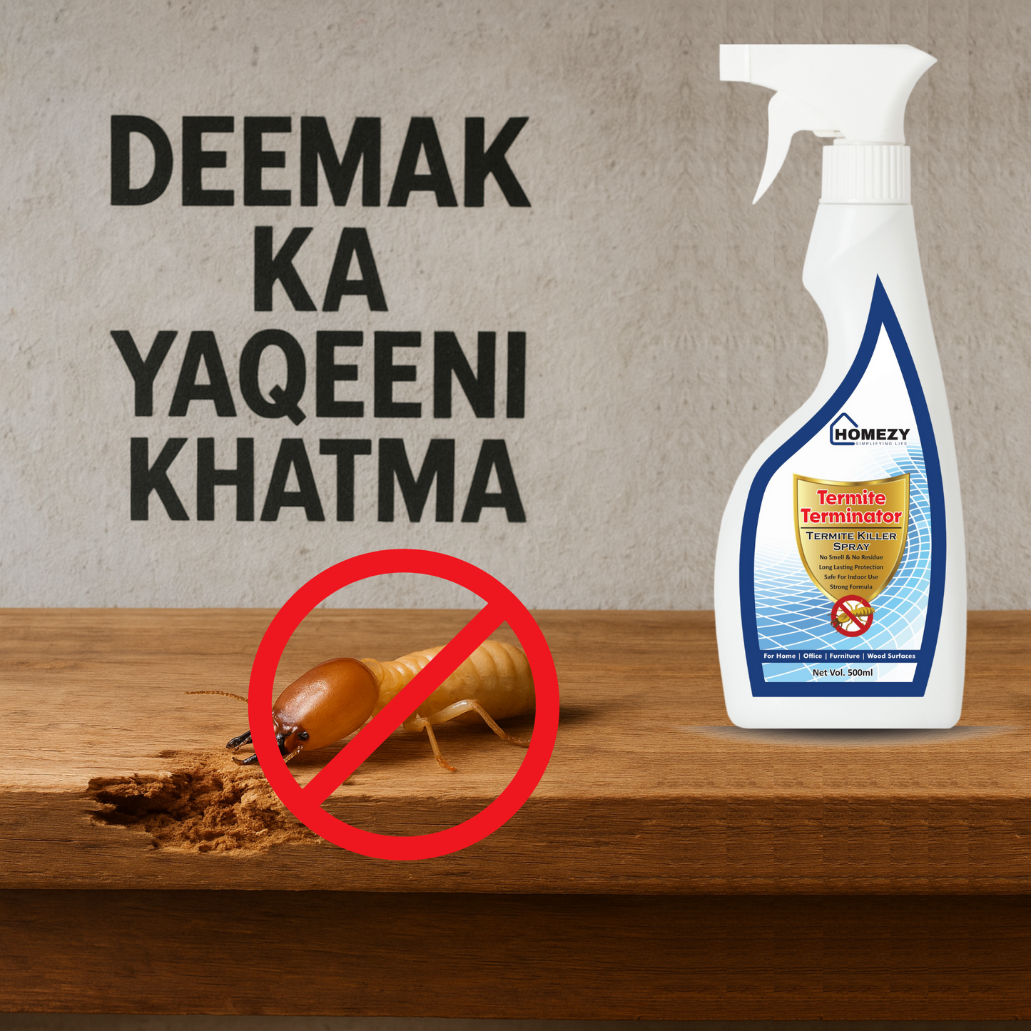 Termite Terminator - Smell Free Termite Killer Spray (Free Gloves)