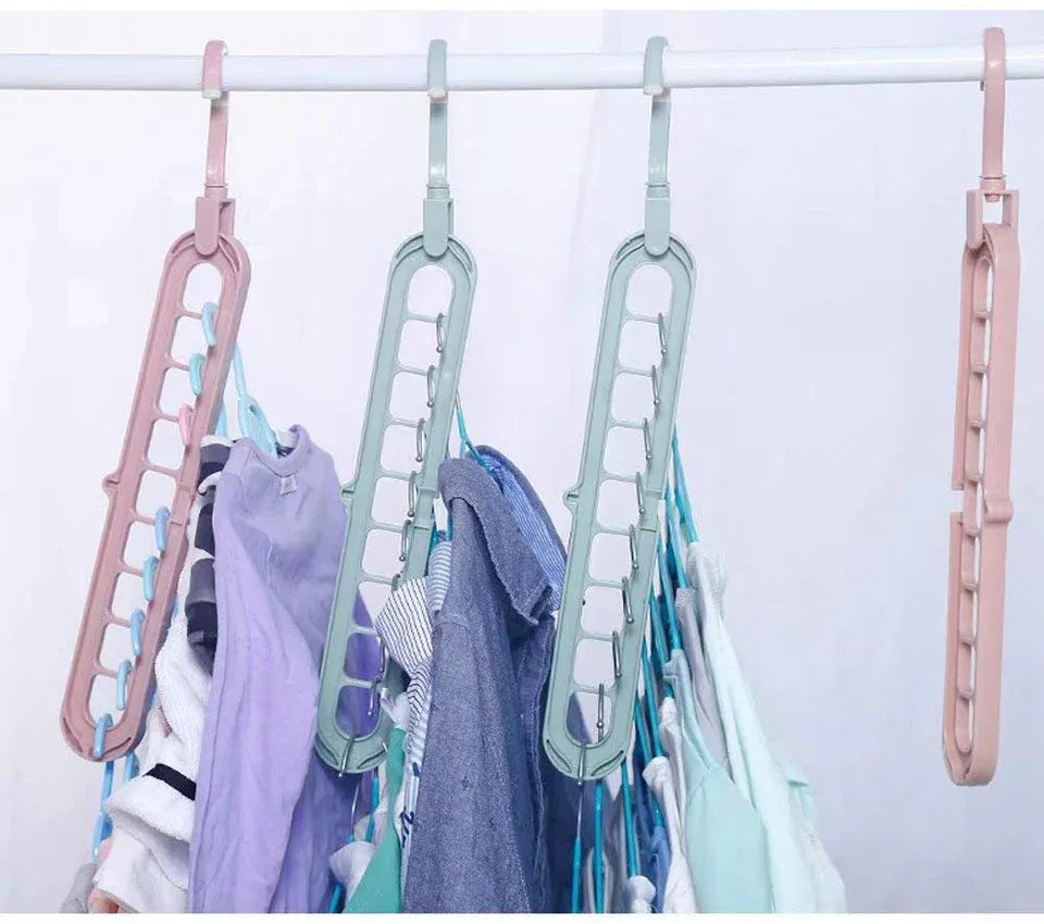 Unique wardrobe organizer (9 hole hanger)